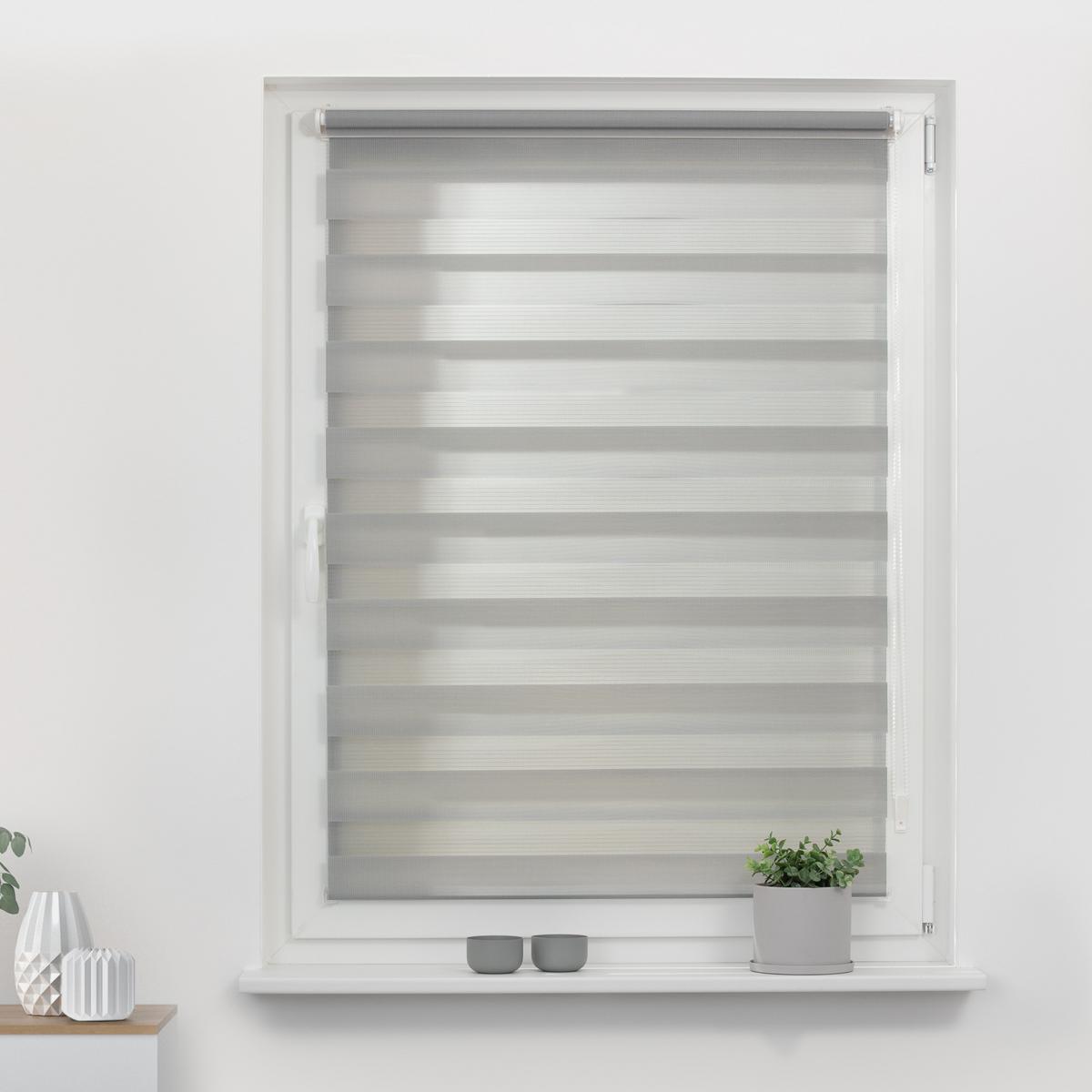 DUO ROLLO KLEMMFIX, OHNE BOHREN - Grau, Kunststoff (95/150cm) - Lichtblick Original