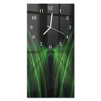 WANDUHR aus Glas 30x60 cm - Weg - Grün, Glas (30/60/0.4cm) - TULUP