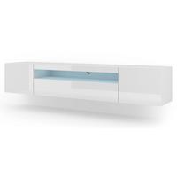 TV LOWBOARD Weiß 200/42/37 - Weiß, Holzwerkstoff (200/42/37cm) - RAUMHIRSCH FURNITURE