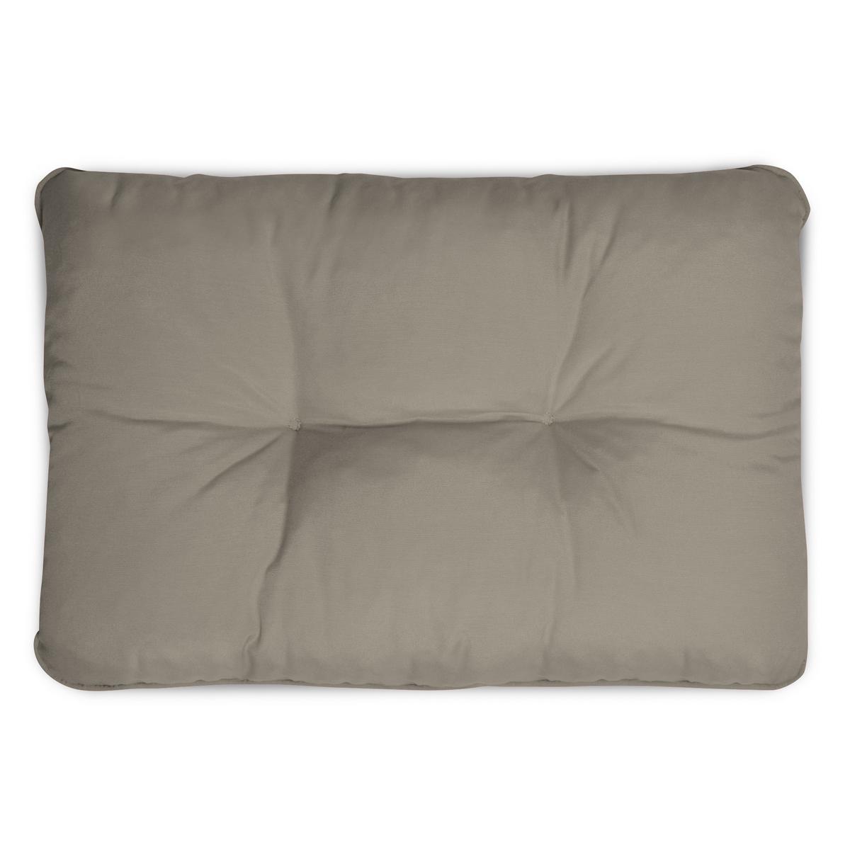 LOUNGEKISSEN Flair Outdoor Rücken 60/40/12cm Hellgrau - Hellgrau, Textil (40/12/60cm) - Beautissu 