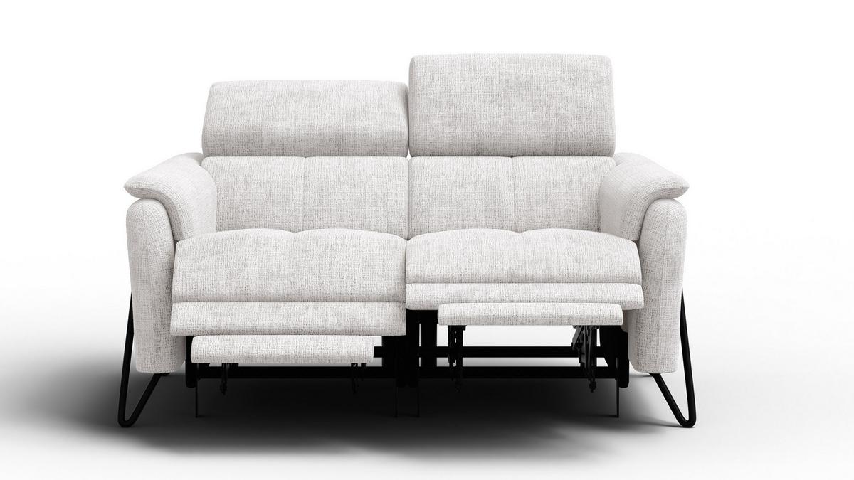 RELAXSOFA RODEN 2-Sitzer, creme - Creme, Holz/Textil (152/82/103cm) - Wozimo