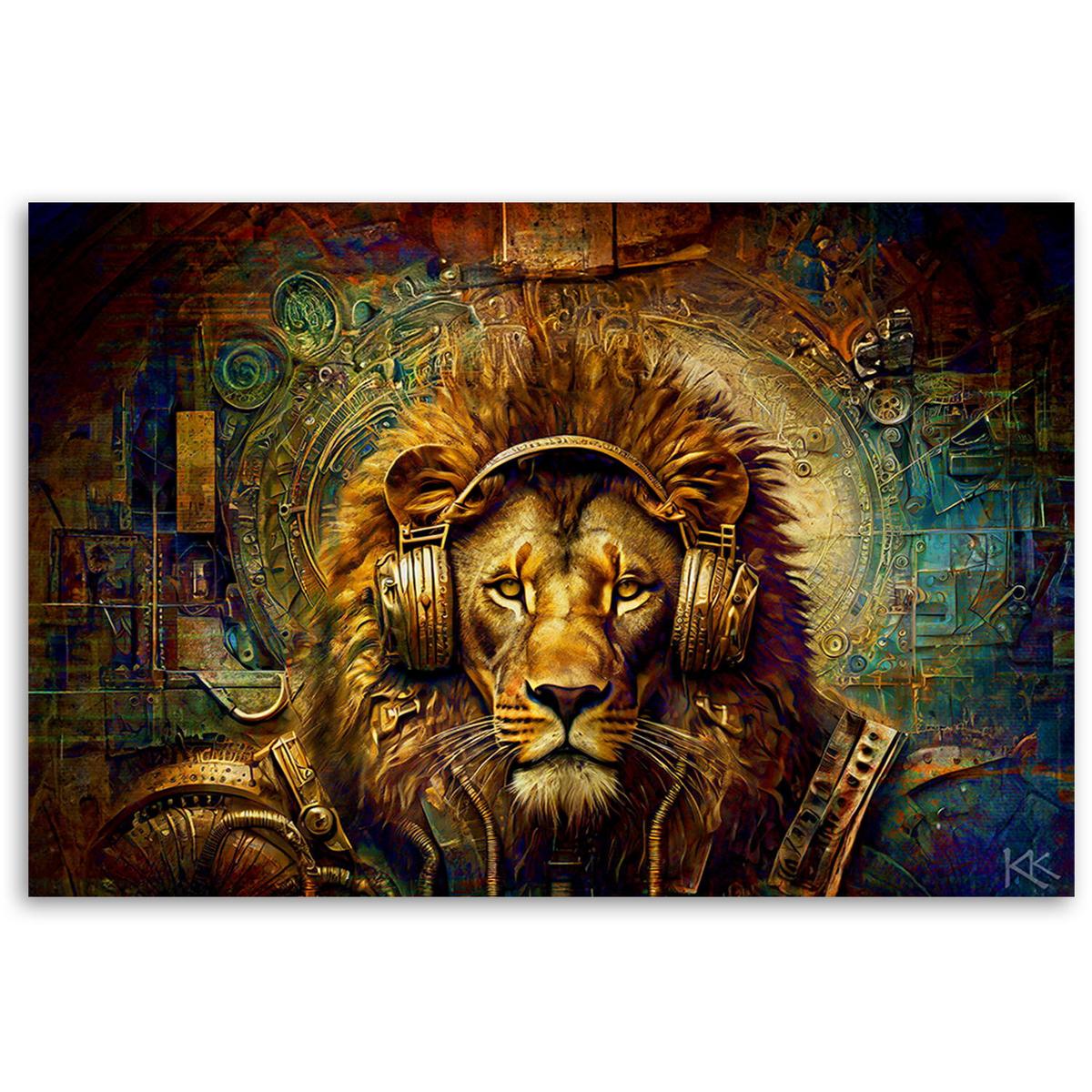 KUNSTDRUCK Gold 120/80 cm - Goldfarben, Textil (120/80cm) - KUNSTLOFT