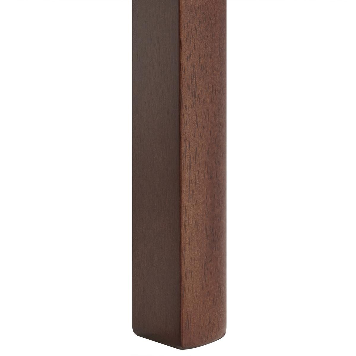 ESSTISCH Dunkle Esche 160/90 cm Delmas - Dunkelbraun, Holzwerkstoff (160/90/77cm) - Beliani