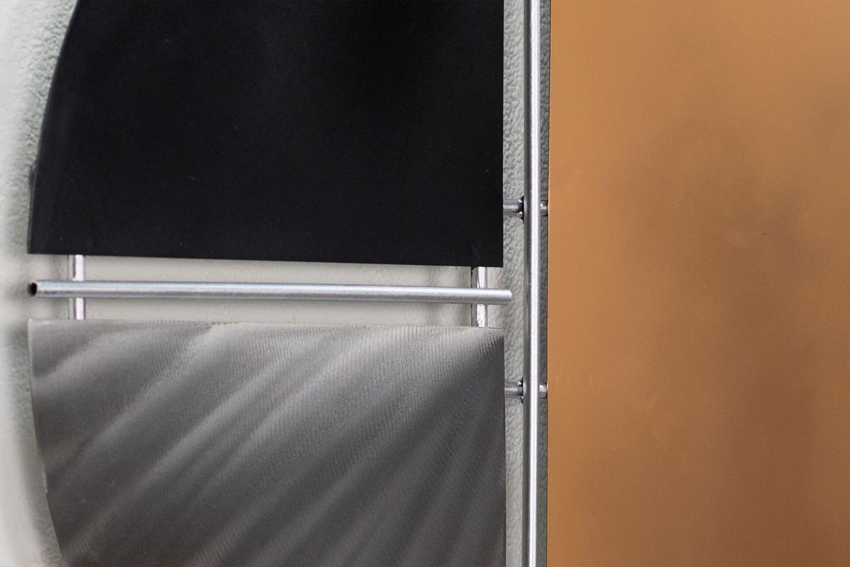 WANDDEKO Schwarz 60/60 cm - Schwarz, Metall (2/60/5cm) - KUNSTLOFT