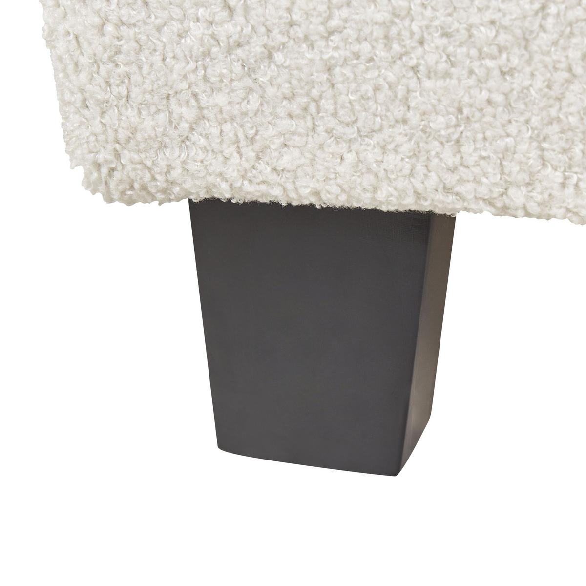 POLSTERBETT mit Lattenrost 180x200 cm Beige Roanne - Creme, Textil (180/200cm) - Beliani