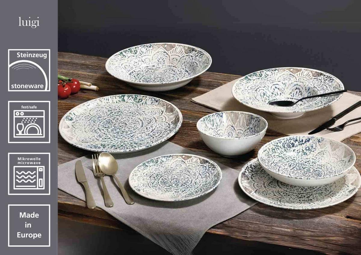 TAFEL-SET Luigi bunt 18-tlg. - Multicolor, Keramik (30/44/39cm) - Ritzenhoff Breker