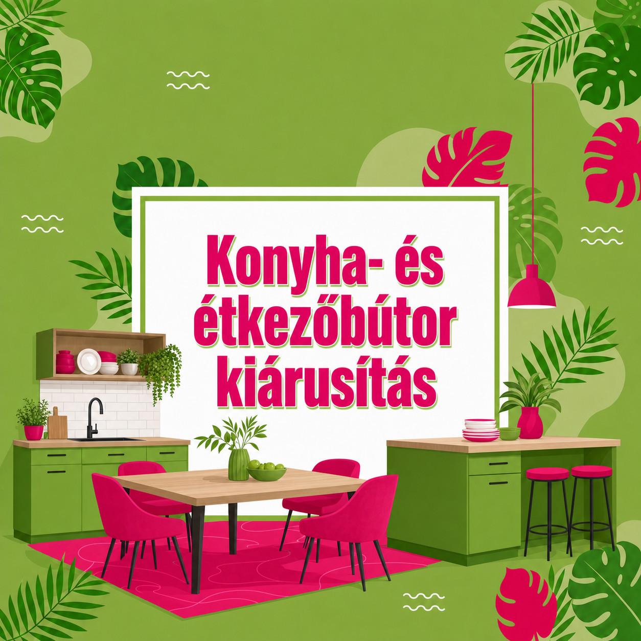Konyha- és étkezőbútor kiárusítás