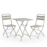 BALKONSET Perla 3-teiliges - Grau, Metall - VS Venta-stock