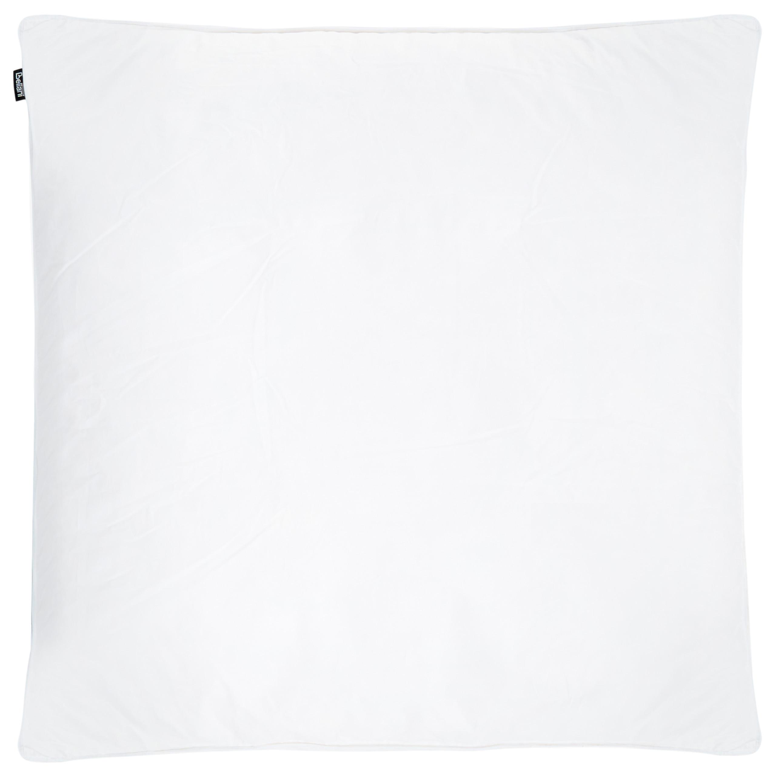 KOPFKISSEN Weiß 80/80 cm Feldberg - Weiß, Naturmaterialien (80/80cm) - Beliani