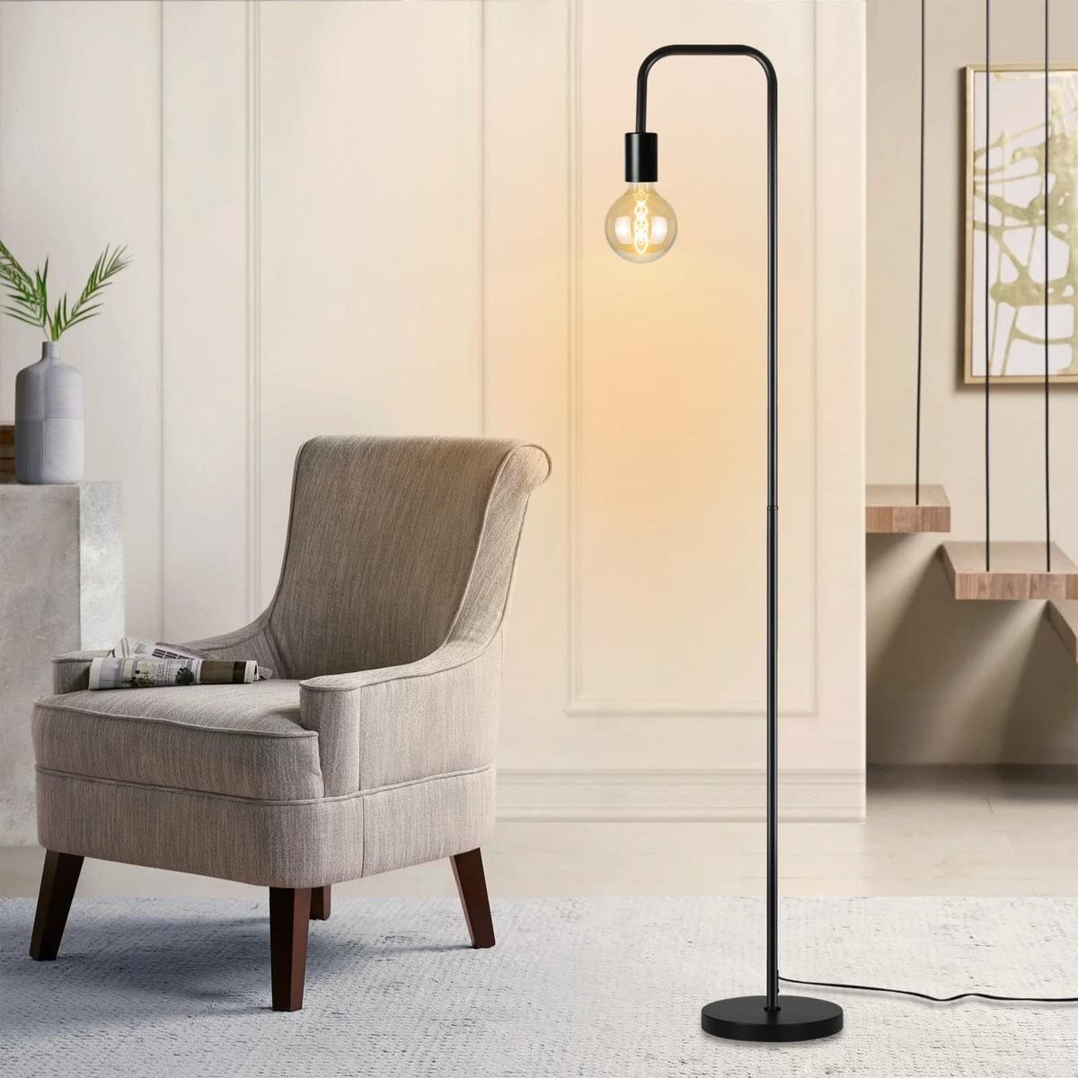 STEHLAMPE Zyvva 28.5/28.5/157.0 cm - Schwarz, Metall (28.5/28.5/157cm) - ZMH