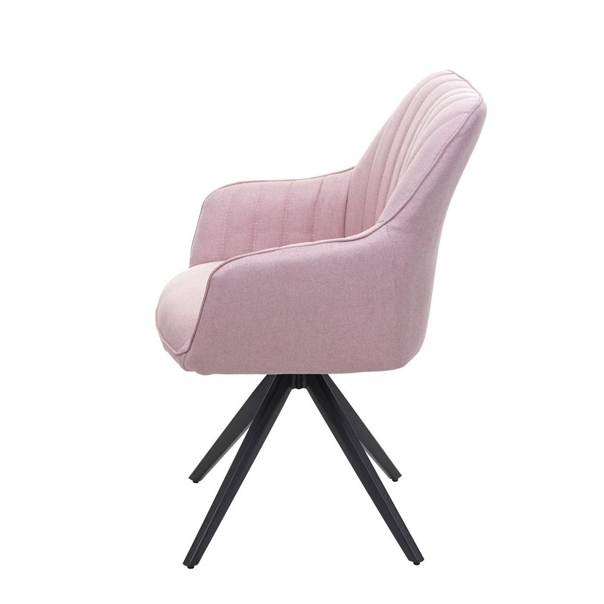 ESSZIMMERSTUHL Altrosa - Altrosa/Rosa, Textil (58/87/62cm) - MCW