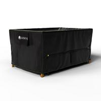GARTENMÖBELABDECKUNG CoverSafe Pro schwarz - Schwarz, Kunststoff (95/75/170cm) - Juskys