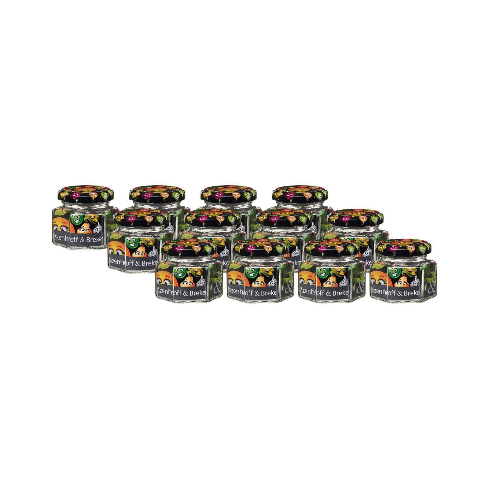 VORRATSGLÄSER Smile transparent 106 ml 12er Set - Transparent, Glas (6.5/6/6.5cm) - Ritzenhoff Breker