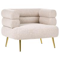 SESSEL Stoff Beige Bovik - Beige, Textil (90/68/74cm) - Beliani