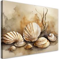 KUNSTDRUCK Beige 60/40 cm - Beige, Textil (60/40cm) - KUNSTLOFT