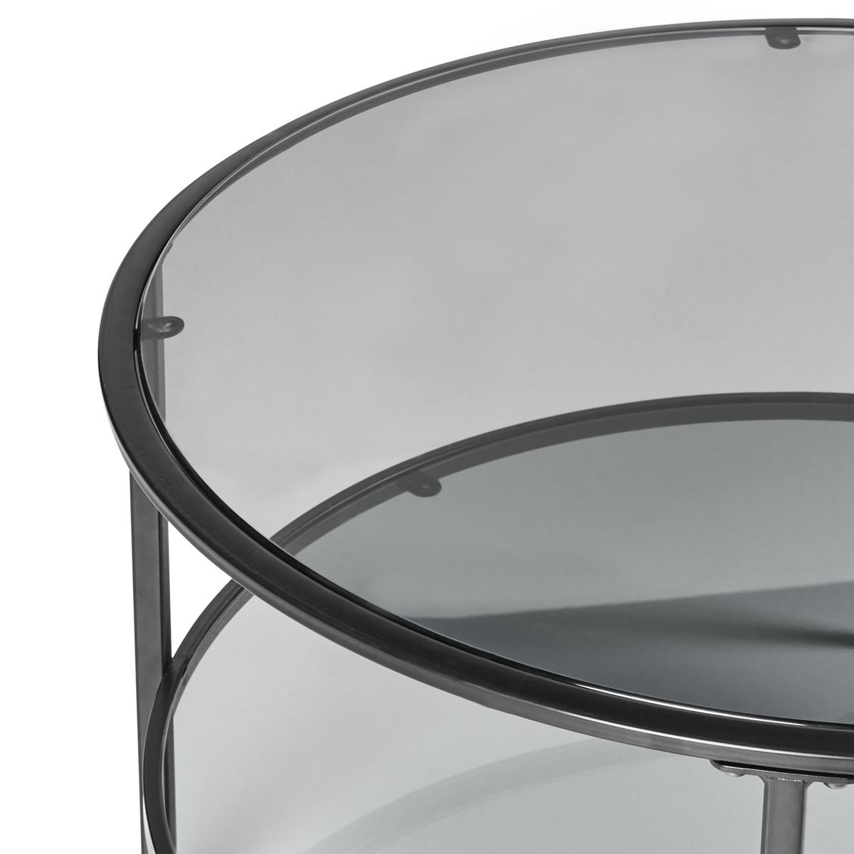 COUCHTISCH Sicherheitsglas Schwarz Tellaka - Schwarz, Glas (80/80/45cm) - Beliani