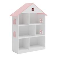 KINDERREGAL Vipsali - Weiß/Rosa, Holzwerkstoff (83/106.5/30cm) - [en.casa]