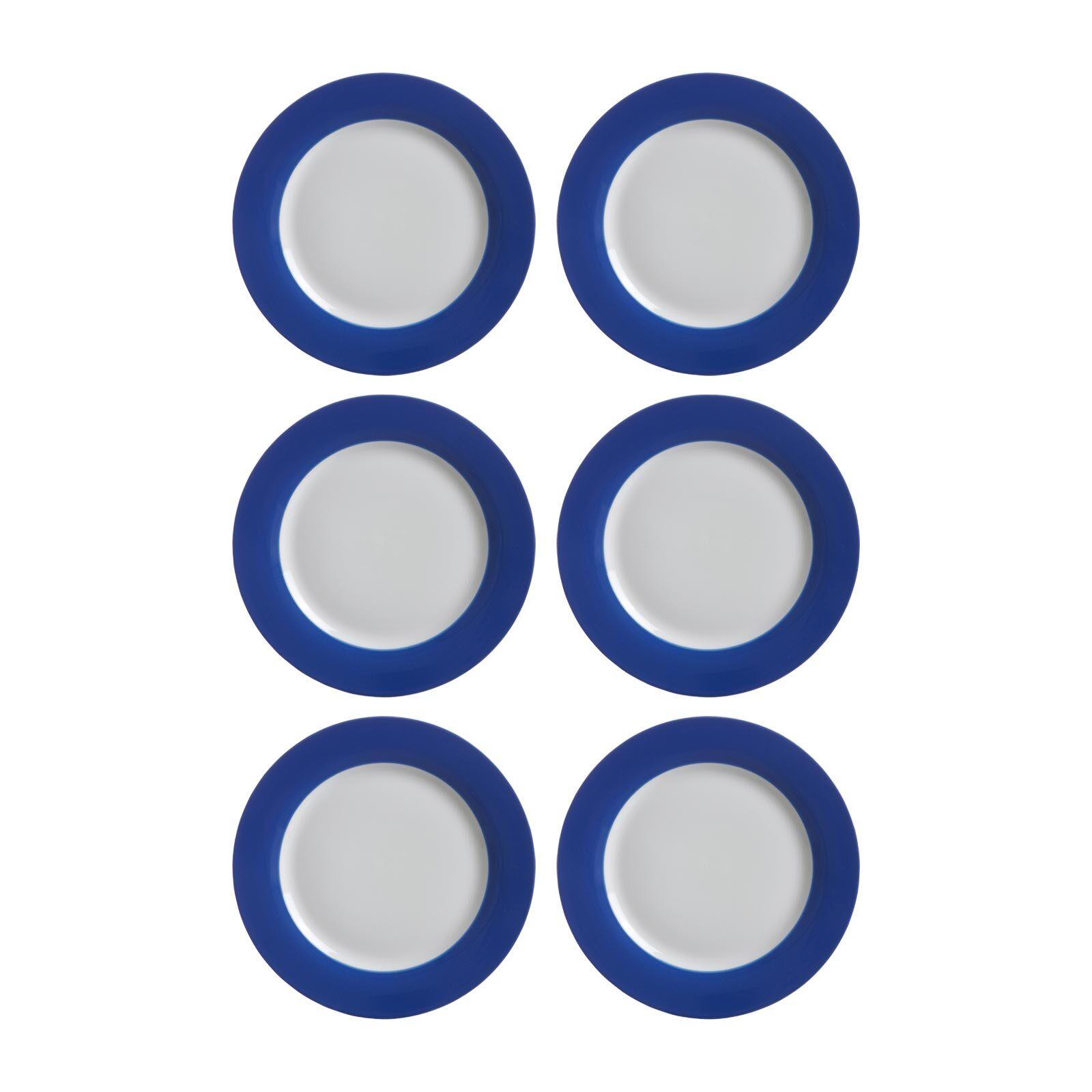 DESSERTTELLER Doppio Indigo Blau ø 20 cm 6er Set - Blau, Keramik (20cm) - Ritzenhoff Breker