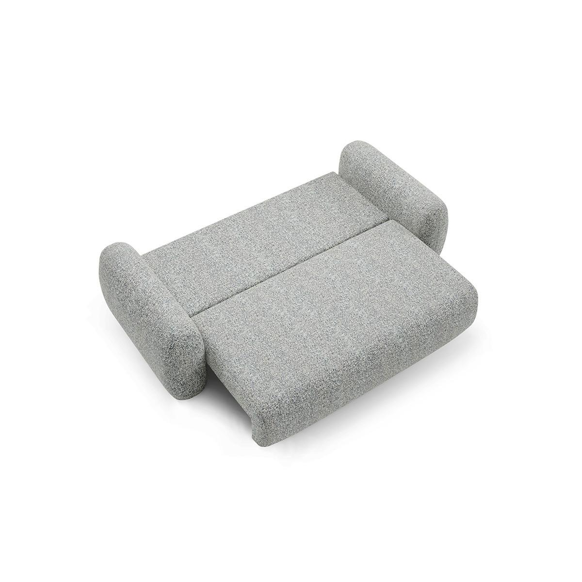 SOFA Carmela 3 Sitzplätze Grau - Grau, Holz (266/95/121cm) - Petits-meubles