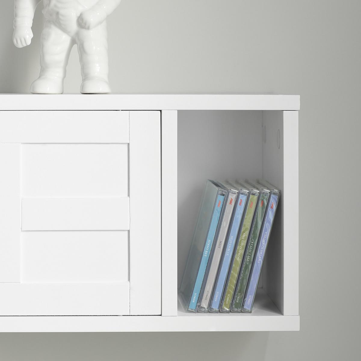 WANDGARDEROBE Weiß - Weiß, Holzwerkstoff (75/23/20cm) - SoBuy