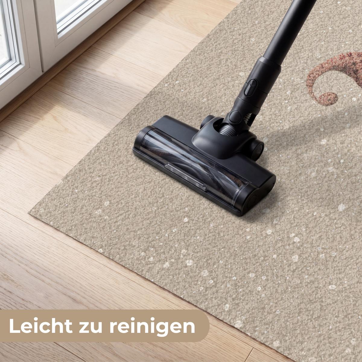 FUSSMATTE Wichtel - Weihnachten - Schnee - Zipfelmützen Türmatte 180x120 cm - Beige, Kunststoff (180/0.4cm) - MuchoWow