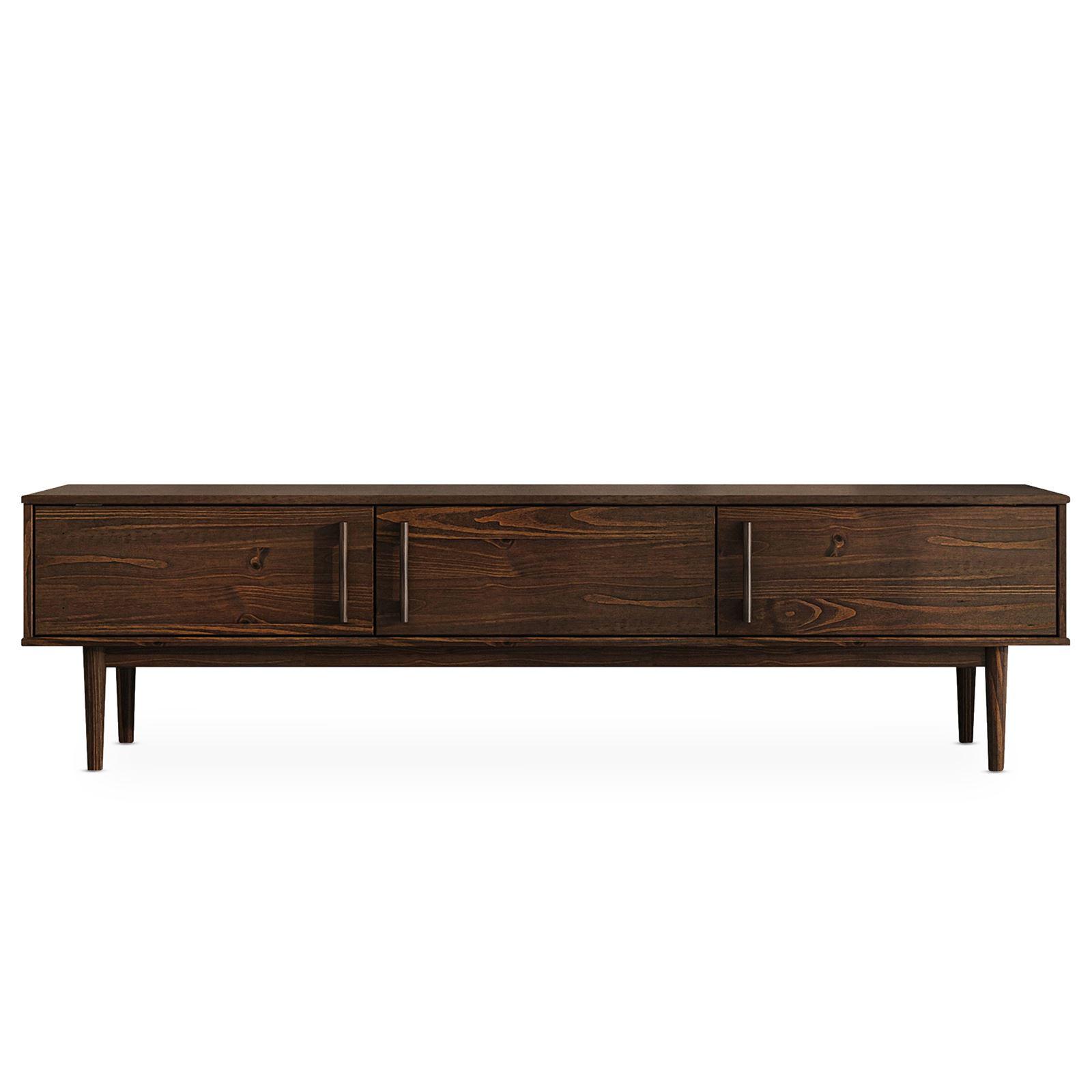 LOWBOARD TECCA - Nussbaumfarben, Holz (180/48/41cm) - IDIMEX