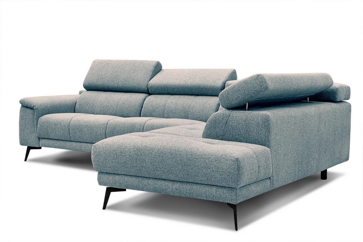 ECKSOFA FIERO 5-Sitzer, mintgrün - Schwarz/Mintgrün, Holzwerkstoff/Textil (269/158cm) - Wozimo