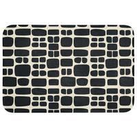 BADEMATTE Modern - Bio - Schwarz 90x60 cm - Anthrazit, Textil (90/60cm) - OnlyWow