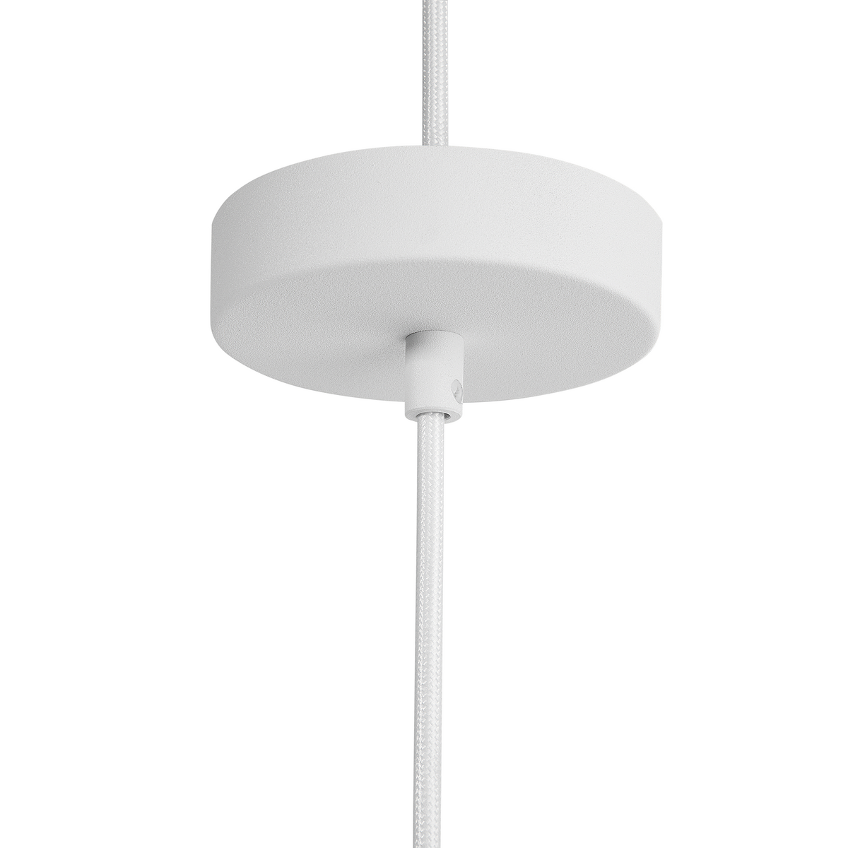 HÄNGELEUCHTE Cetina 40/40/129 cm - Weiß, Metall (40/40/129cm) - Beliani