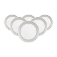 BROTTELLER Liberty Pure Colors New Grey ø 17,5 cm 6er Set - Grau, Keramik (17.7cm) - Seltmann Weiden