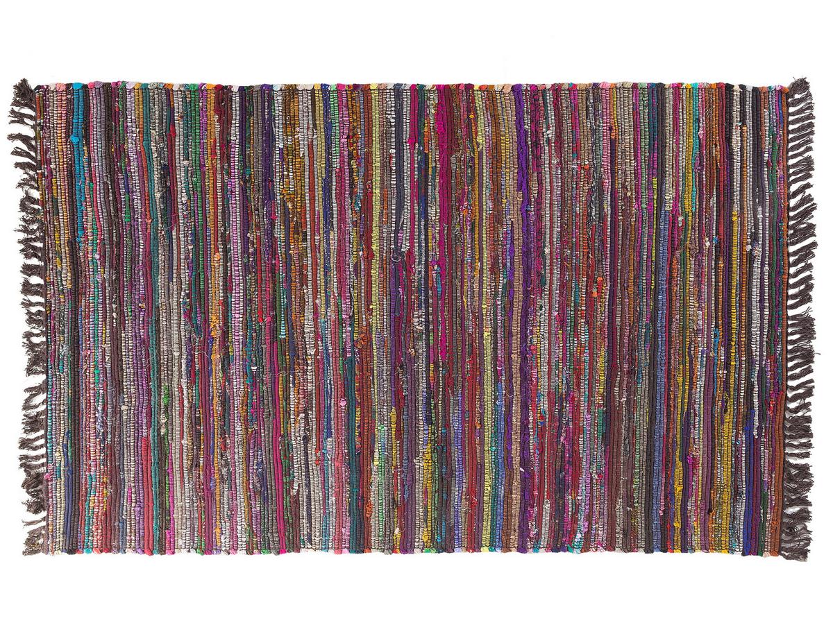 TEPPICH geflochten Danca 200/140 cm - Multicolor, Textil (140/200cm) - Beliani