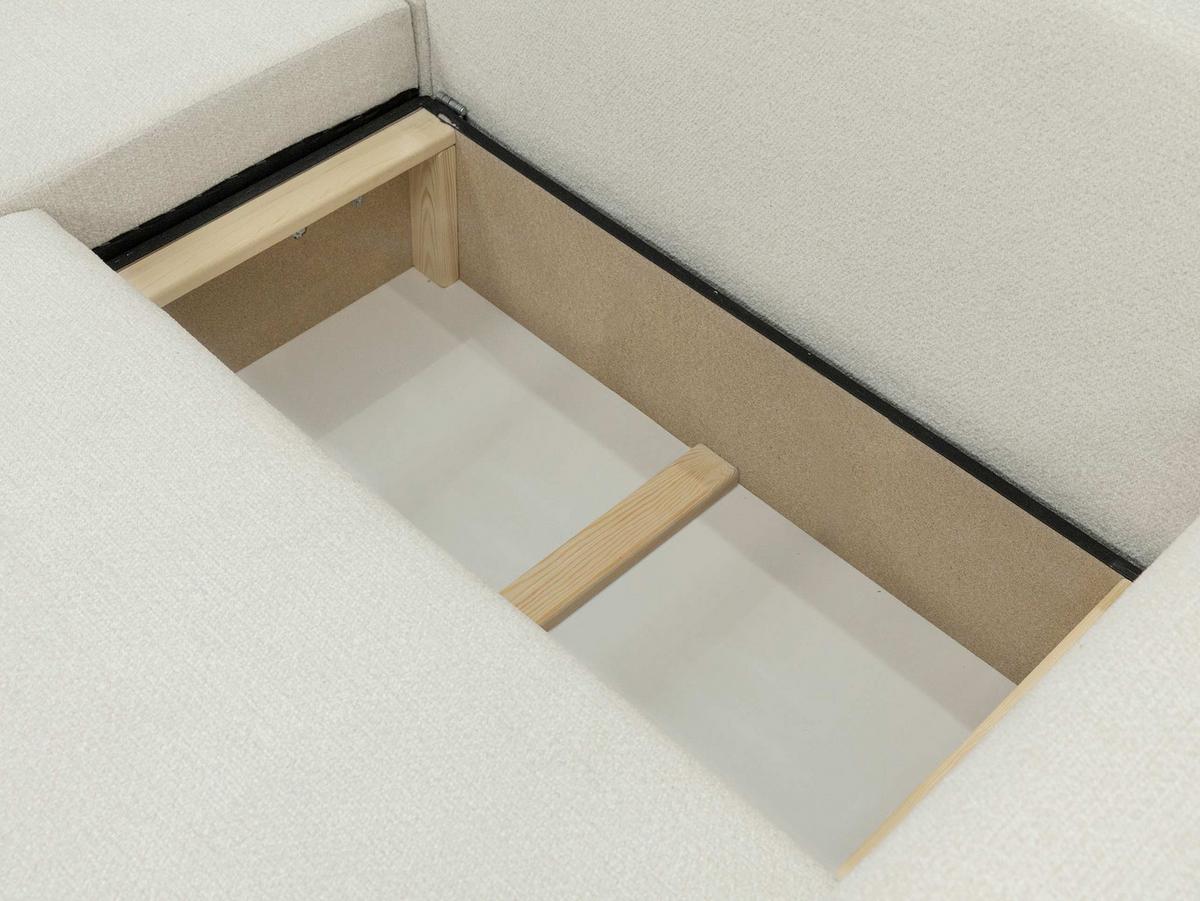 ECKSOFA Floryn L - Hellgrau/Schwarz, Holz/Kunststoff (245/145cm) - MIRJAN24