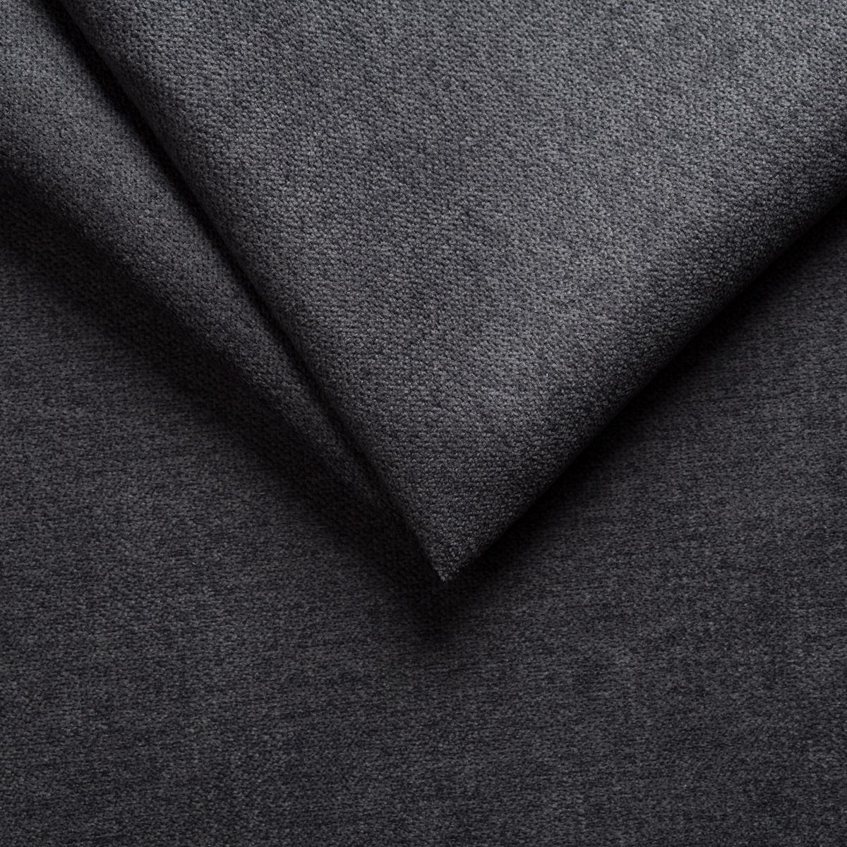 ECKSOFA mit Schlaffunktion, Wellenunterfederung, Ottomane links B250/T190/H84 cm, Liegefl. 179x190 cm, Mikrofaser Anthrazit / 17008 - Chromfarben/Anthrazit, Textil/Metall (250/190cm) - luma-home
