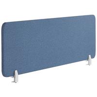 SCHREIBTISCHTRENNWAND 120/40 cm Blau Wally - Blau, Textil (120/40/2cm) - Beliani