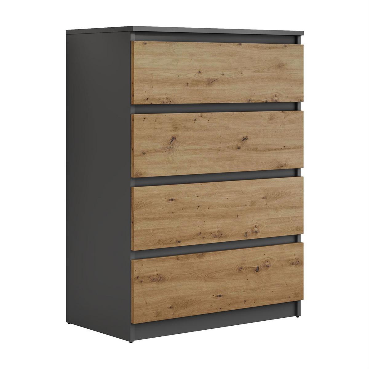 HIGHBOARD HANA M4 70 Artisan Eiche / Anthrazit - Eiche Artisan, Holzwerkstoff (70/97/40cm) - Lookway