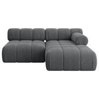 ECKSOFA modulares Sofa Razon-L1 - 190x160x70 cm Dunkelgrau Cord - Dunkelgrau, Holzwerkstoff/Textil (190/160cm) - ALTDECOR