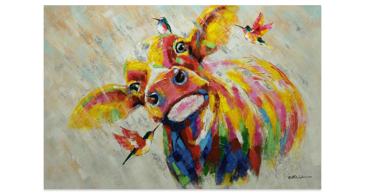 ÖLGEMÄLDE 120/80 cm - Multicolor, Holz/Textil (120/80cm) - KUNSTLOFT