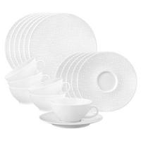 TEESERVICE Life Fashion Luxury White 18-tlg. - Weiß, Keramik (2/2/2cm) - Seltmann Weiden