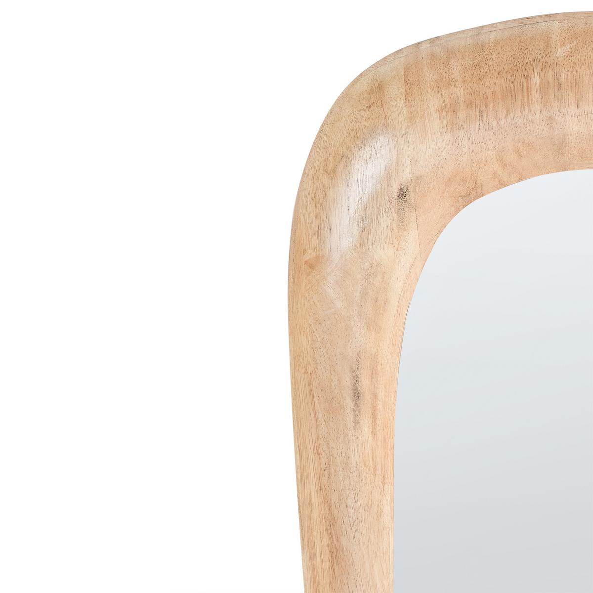 WANDSPIEGEL 57/120 cm Holz Braun Trizay - Braun, Holz (57/120/4cm) - Beliani