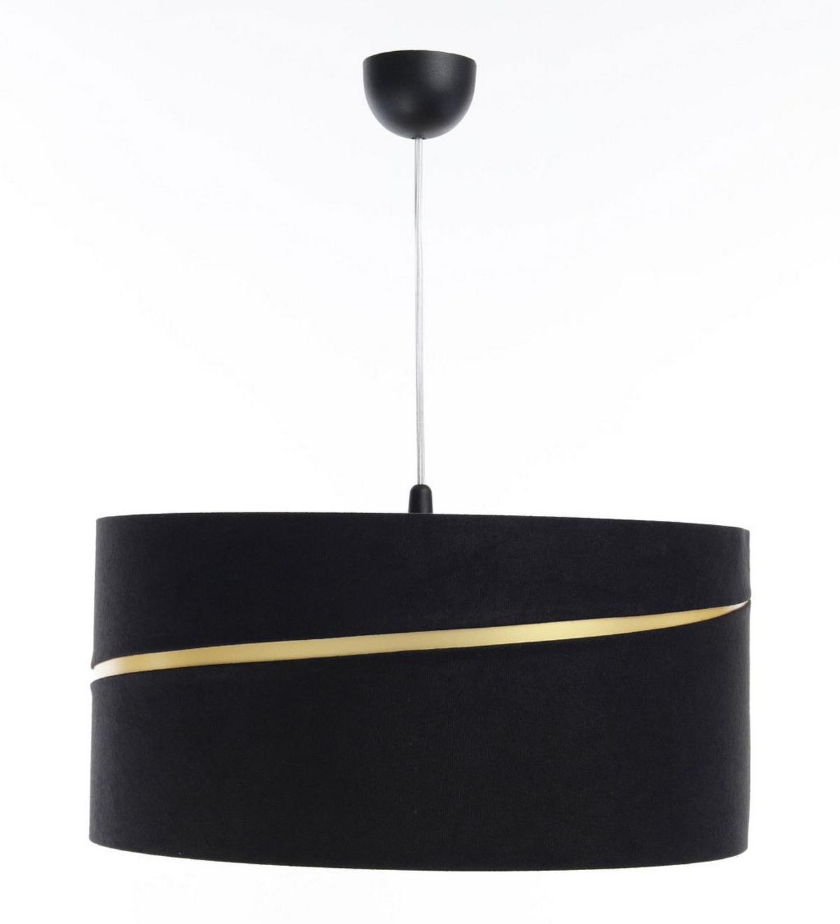 HÄNGELEUCHTE Gold 50/25 cm - Goldfarben/Schwarz, Kunststoff (50/0.4/25cm) - ONZENO