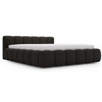 POLSTERBETT Cloud Low 160x200 Bouclé-Stoff Schwarz - Schwarz, Textil (160/200cm) - Graingold