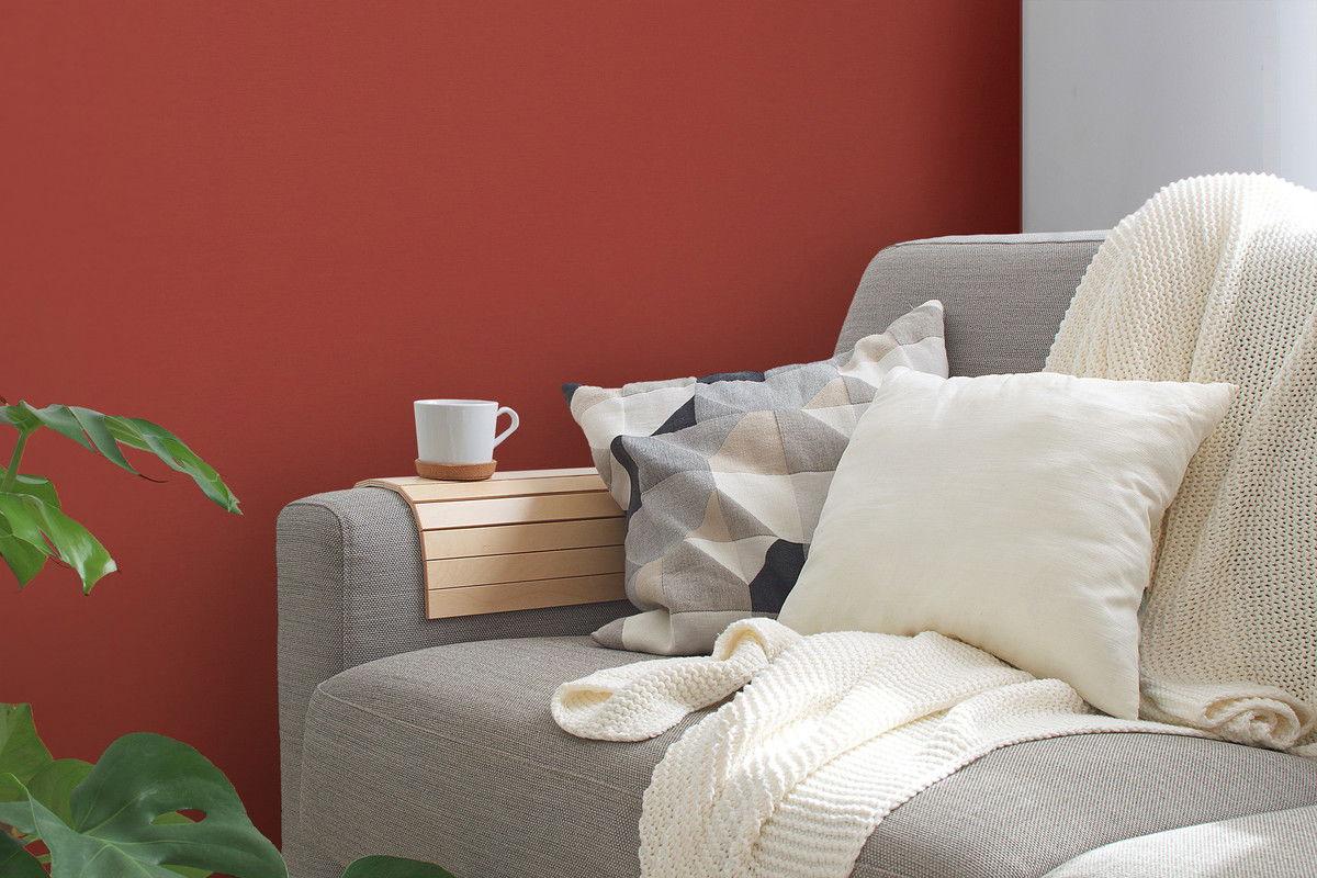 VLIESTAPETE Rot 53/1005 cm - Rot, Textil (53/1cm) - KUNSTLOFT
