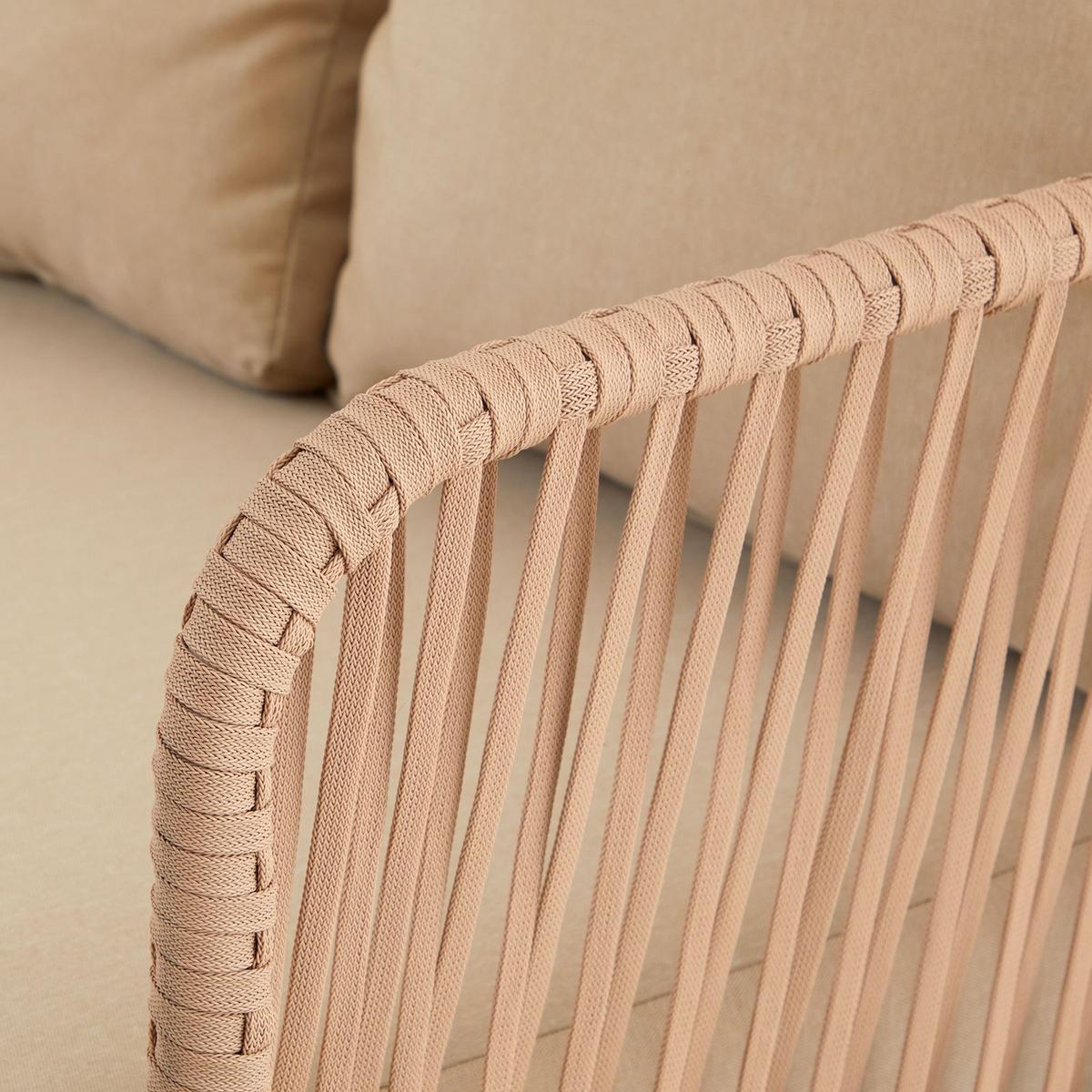 GARTENMÖBEL MYKONOS - Beige/Weiß, Metall - IDIMEX