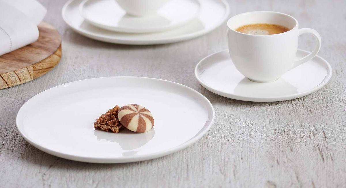 KAFFEEUNTERTASSE Skagen weiß ø 16 cm 6er Set - Weiß, Keramik (16cm) - Ritzenhoff Breker