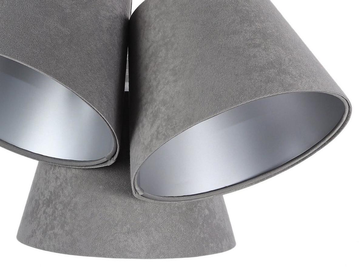 HÄNGELEUCHTE Grau 26/19 cm - Silberfarben, Kunststoff (26/0.8/19cm) - ONZENO