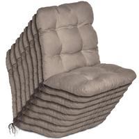 NIEDERLEHNER Flair NL 100x50x8cm Taupe (8tlg) - Taupe, Textil (50/100cm) - Beautissu 