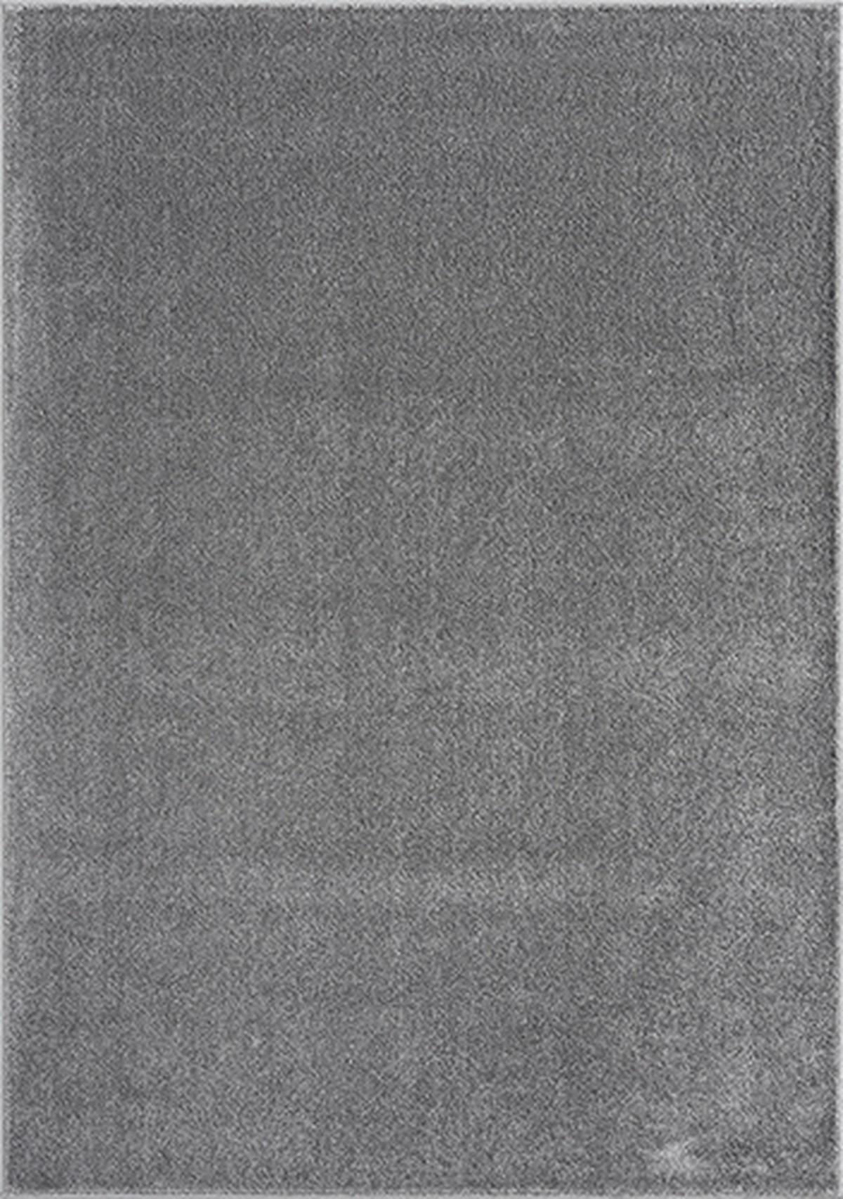 TEPPICH Hochflor BORMIDA Uni Polypropylen Anthrazit 160 x 230 cm - Anthrazit, Textil (160/230cm) - KADIMA DESIGN