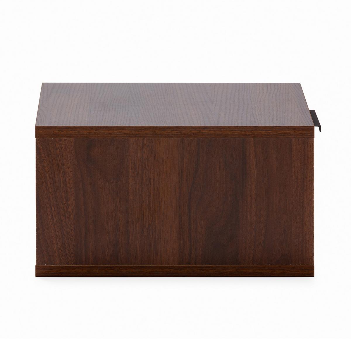 SCHWEBENDER NACHTTISCH Auri Walnuss - Walnussfarben, Holzwerkstoff (40/19/35cm) - VS Venta-stock