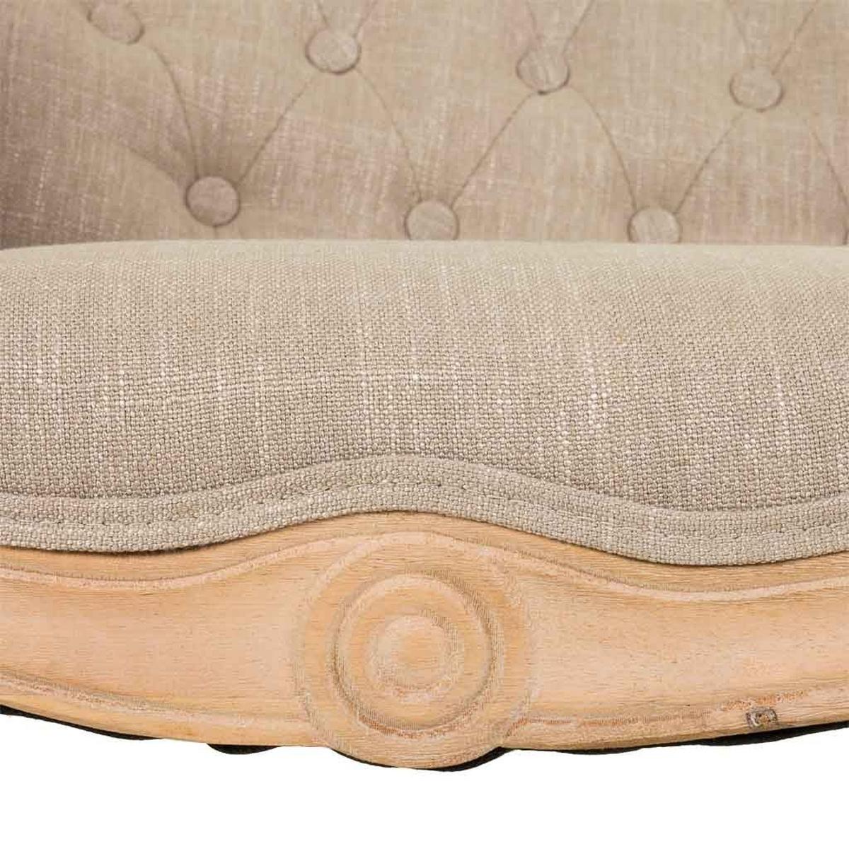 SOFA aus Holz 107x61x70 cm - Beige, Holz (107/70/61cm) - Wanderlust