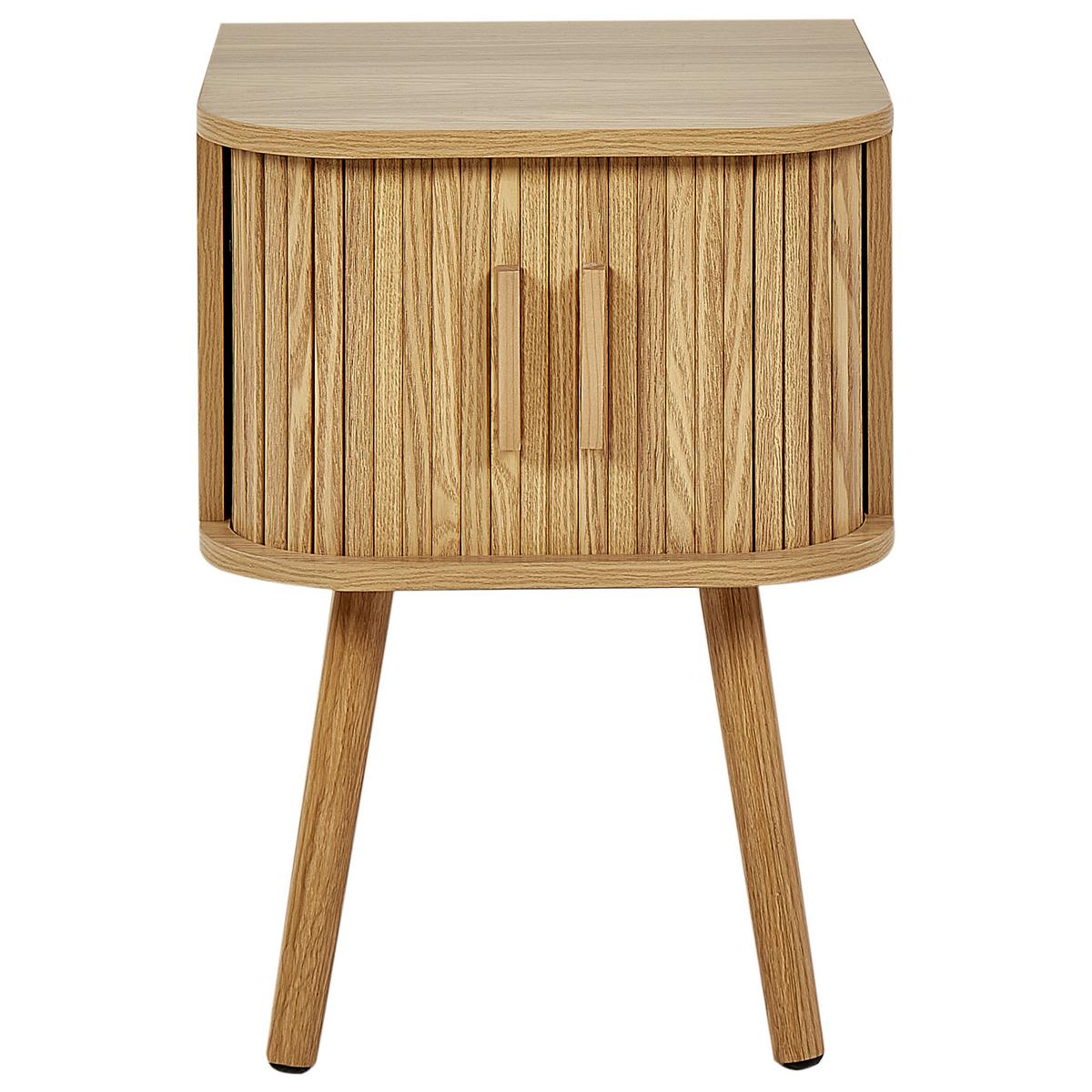 NACHTTISCH Braun Selah - Braun, Holzwerkstoff (40/40/54cm) - Beliani